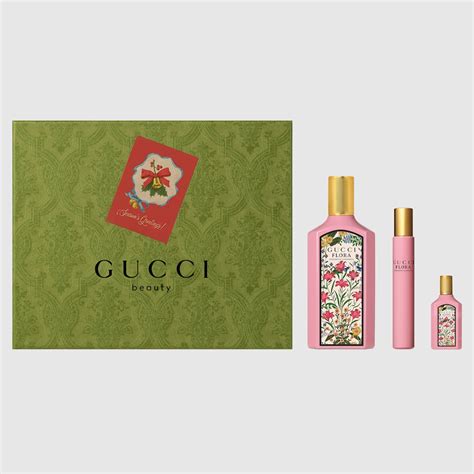 gucci flora trio set|gucci gorgeous gardenia gift set.